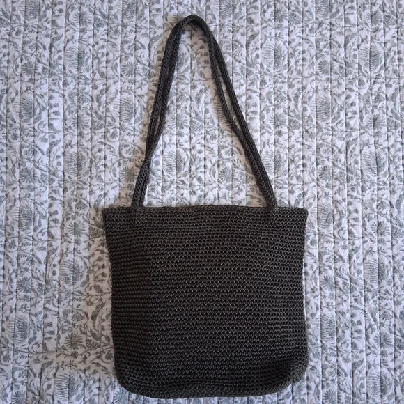 The Sak Green Crochet Shoulder Bag Purse - Picture 1 of 5